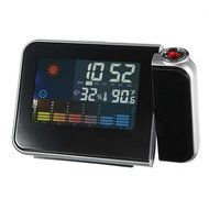 Digital Weather LCD Projection Snooze Alarm Clock Color Display w/ LED Backlight N3