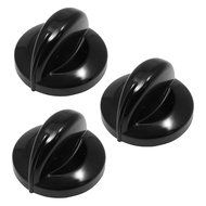 Indesit PV604IX Oven Cooker Hob Control Knob Switch (Black / Anthracite, Pack of 3)