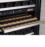 FlexCount Series 56 Bottle Dual Zone Freestanding Wine Refrigerator N9
