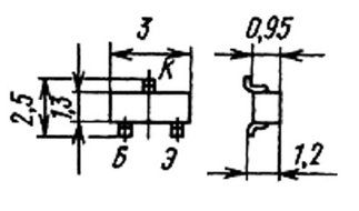 Transistors silicon 2T3106A-2 USSR 10 pcs N2
