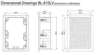 InstallerParts 8" 2-Way In-Wall Speaker w / Back Box Enclosure (Single, White) N4