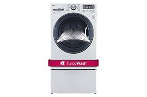 LG WM3575CW4.5 Cu. Ft. White Stackable Front Load Washer - Energy Star