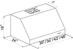 Z Line 685-30 Under Cabinet Range Hood, 30-Inch N3
