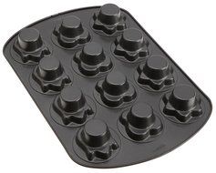 Wilton 2105-0693 12-Cavity Nonstick Square Treat Cake Pan N22