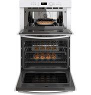 GE PT7800DHWW Profile 30" White Electric Combination Wall Oven - Convection N6