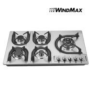 Brand New 34 inch Stainless Steel Built-in Kitchen 5 Burner Stove Gas Hob Cooktop Cooker
