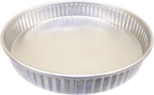 Allied Metal CPF7X1 Hard Aluminum Fluted Cake Pan, Straight Sided, 7 by 1-Inch