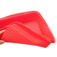 1ea Alekoo 9.6&ldquo; / 24.5cm Non-stick Round Silicone Cake Mold Pan, Pizza pan with ears (Square) N7