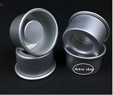 Astra shop 3-Inch Mini Cake Baking Pans Set of 4 - For Making Filled Cakes With Hollow Centers/ Single Serve Mini... N3