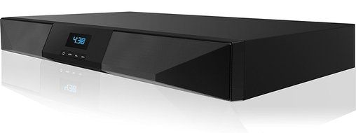 Sharper Image SBT2015BK Volta Bluetooth Sound System Base For TV, Built-In Subwoofer, FM Radio, RCA Input Only N2