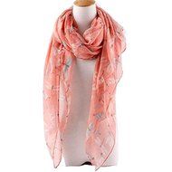 Phoneix Women Hit Casual Voile Soft Dragonfly-Print Wrap Pashmina Shawl N2