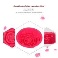 Ckeyin 9 Inch Rose Shaped Cake Pan Silicone Mold Cake Bakeware Baking Tool N10