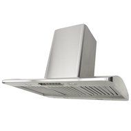 KOBE Range Hoods IS2236SQB-DC16-1 6-Speed 750 CFM Premium Island Range Hood Fits Ceiling Height Of 7-1/2', 36" N4