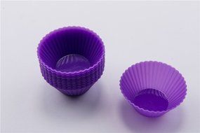 Colorful Silicone Small Muffin Cups,Set of 12 N4