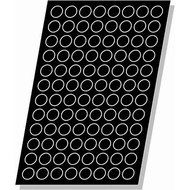 Matfer Bourgeat Silicone Flexipan Half Round Baking Molds, 28 Cups 336056