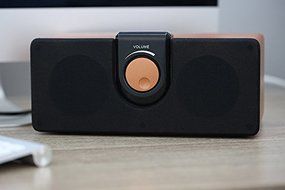Artchros USB Powered Multimedia HD Speakers/ Wood Soundbar/ Boombox-Elegant Design-Mahogany Pattern N3