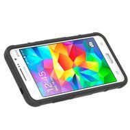 Galaxy Grand Prime Case, HLCT Rugged Shock Proof Dual-Layer PC and Soft Silicone Case With Built-In Kickstand... N28