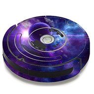 Skin Decal Vinyl Wrap For IRobot Roomba 650 655 Vacuum / Purple Moon Galaxy