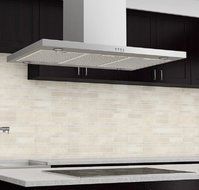 Ancona Rectangle Island Stainless Steel 600 CFM Range Hood, 36-Inch N6