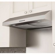 NEW Air with A Slender Design Slim III 30" Under Cabinet Range Hood | AN-1217, Aluminum Silver Finish