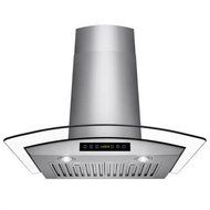 30 in. Convertible Wall Mount Range Hood in Stainless Steel with Tempered Glass, Touch Control and Carbon Filters N5