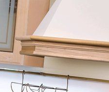 Range Hood Wall Mounted Wood 24" CHR-117 NT AIR. Made in Italy. N3