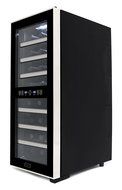 Whynter WC-241DS 24 Bottle Dual Zone Touch Control Wine Cooler, Black with Stainless Steel Trim N4