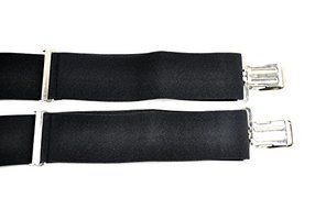 Obula(TM) Mens Clip-on Suspenders 50mm Y-Shape Adjustable Durable Braces New Fashion Solid Elastic Belts Straps... N3