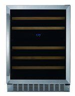 Fagor WC-46DZ Built-in Wine Cooler with LED Display, 5 Slide-Out Shelves and Door Alarm, 24-Inch