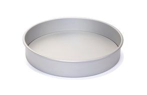 PushPan Round 6 by 2-Inch Aluminum Cake Pan, Silver N14