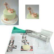 Dealglad&reg; 9 Pcs Lady High-Heeled Shoes Fondant Cake Sugar Craft Baking Cutter Mold N4