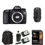 Canon EOS 70D Digital SLR Camera with 70-300mm Lens, 16GB Memory Card, Extra Battery and Bag