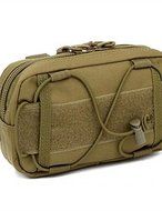 SB@Military Style Outdoor Sports Shoulder Bag-Handbag For 6 Inch Mobile Phone , brown N4