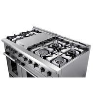 48" Dual Fuel Range 6 Burner With Double Oven and Griddle