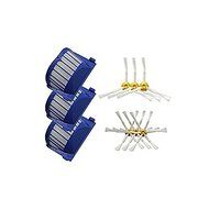 CIMC LLC 3 Pack Aero Vac Filters &amp; 3-Armed + 6-Armed Side Brush for iRobot Roomba 500 600 Series 536 550 551 552... N4