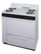 BLK100WP 36" Cordless Freestanding Gas Range With Battery Ignition 4 Cooktop Elements 3.9 cu. ft. Oven Capacity... N2