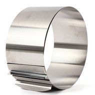 6-12&quot; Adjustable Stainless Steel Mousse Cake Ring Baking Mold 2Handle Layered N7