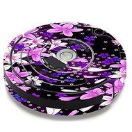 Skin Decal Vinyl Wrap For IRobot Roomba 650 655 Vacuum / Purple Pink Flowers Lillie