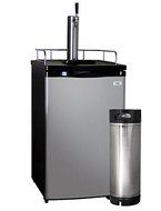 Kegco Full-Size Homebrew Kegerator Dual Faucet Ball Lock Keg Dispenser Black N17