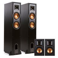 Klipsch R-26F 4.0 Reference Floorstanding Speaker Package with R-14M Reference Monitor Speakers (Black)