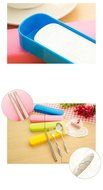 Portable Stainless Steel Cutlery Chopstick Spoon Dinnerware Set With Tray