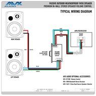 6.5" Outdoor weatherproof patio speaker pair (white) PSP-W1 - by AVX Audio N4