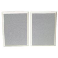 White 2-Way 6" inch 100 Watts 100W 6 Ohms In-Wall Home Theater Speaker (pair)