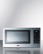 Summit Refrigeration SCM853 Microwave Oven - Rotary Turntable, Digital Controls, Stainless Steel, 115V, Each