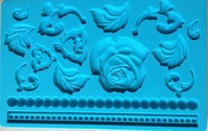 HSE Fondant tool Rose shape baking mold silicone embossing die sugar Arts flower model