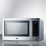 Summit Refrigeration SCM853 Microwave Oven - Rotary Turntable, Digital Controls, Stainless Steel, 115V, Each N2