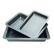 14.5"x 10.5"x 2" Oblong Cake Pan (Pack of 3)