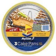 REYNOLDS FOIL PANS CAKE PANS WITH LIDS 3 CT