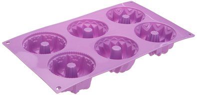 Silikomart Silicone Fancy and Function Bakeware Collection Multi Cake Pan, Fantasy N3