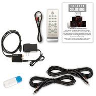 Theater Solutions TS212 Powered 2.1 Speaker System with Bluetooth Digital Input and 2 Ext. Cables